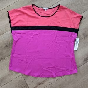 Women's Color Block 90s Short Sleeves Top